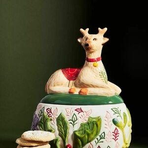 Anthropologie Nathalie Lete Christmas Cookie Jar